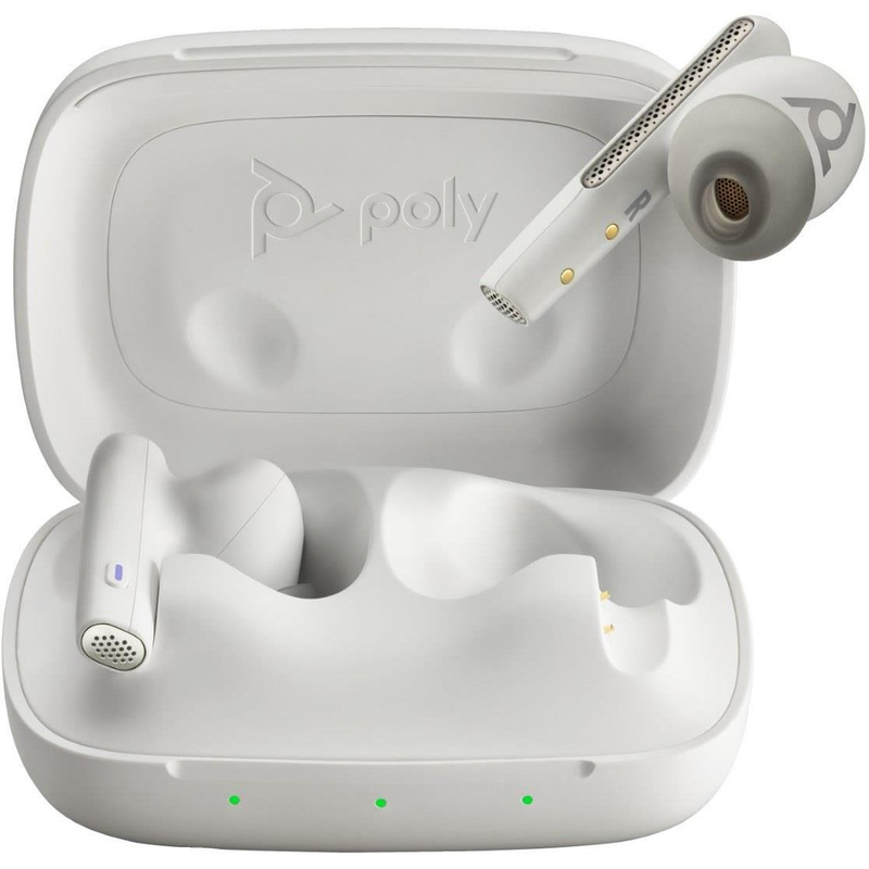 Poly Voyager Free 60 UC M Earbuds with BT700 USB-C Adapter - White Sand 7Y8L6AA