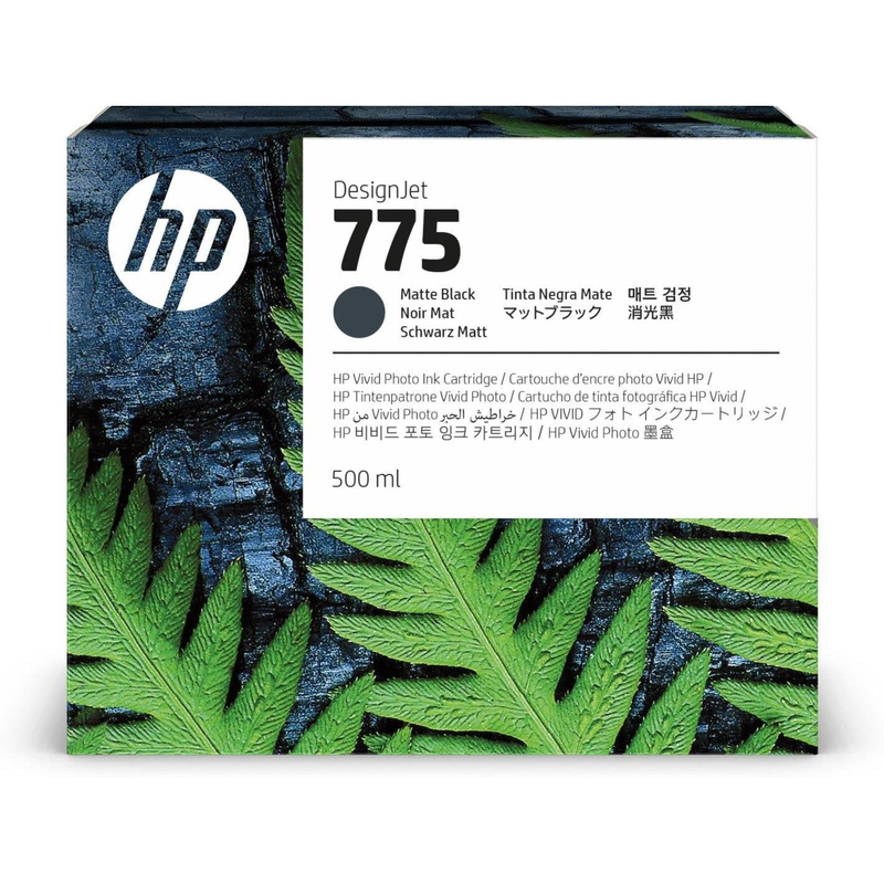 HP 775 500-ml Matte Black Ink Cartridge 1XB22A