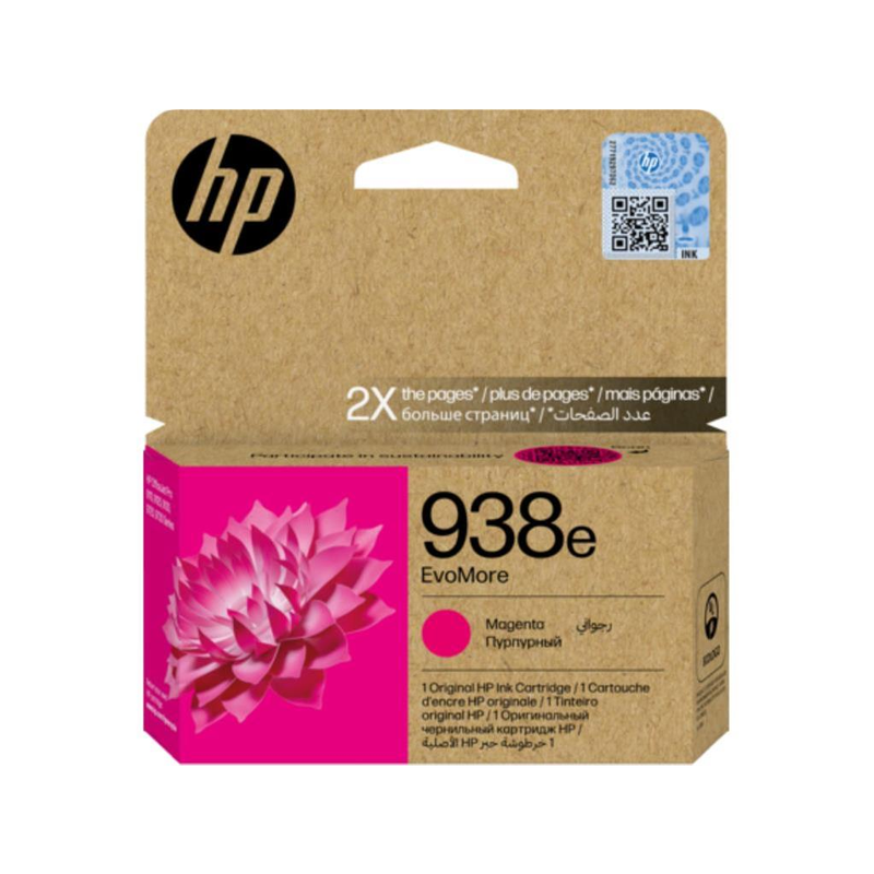 HP 938e EvoMore Original Ink Cartridge - Magenta 4S6Y0PE