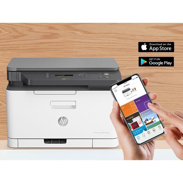 HP Color Laser MFP 178nw A4 Multifunction Colour Business Printer 4ZB96A