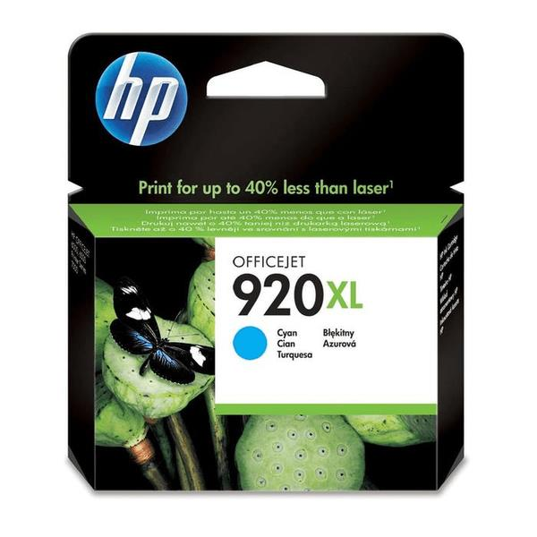 HP 920XL High Yield Original Ink Cartridge - Cyan CD972A