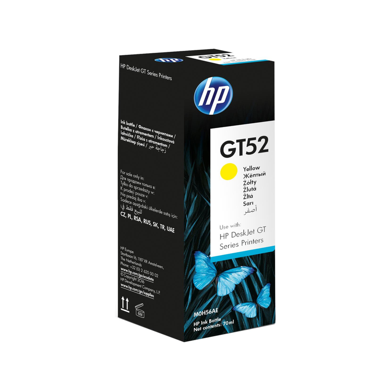 HP GT52 Yellow Original Ink Bottle M0H56AE