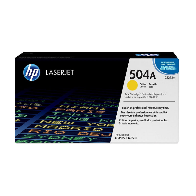 HP 504A Original LaserJet Toner Cartridge - Yellow CE252A