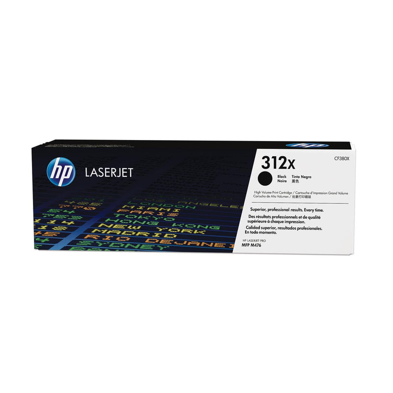 HP 312X High Yield Original LaserJet Toner Cartridge - Black CF380X