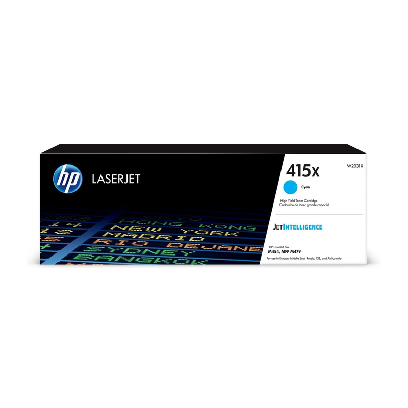 HP 415X High Yield Cyan Original LaserJet Toner Cartridge W2031X